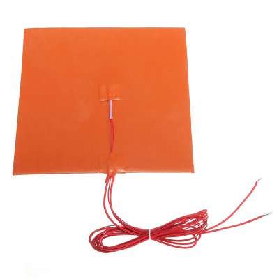 Manta de silicone com adesivo  para aquecimento de mesa de impressão 3D 200x200mm 110v 200w