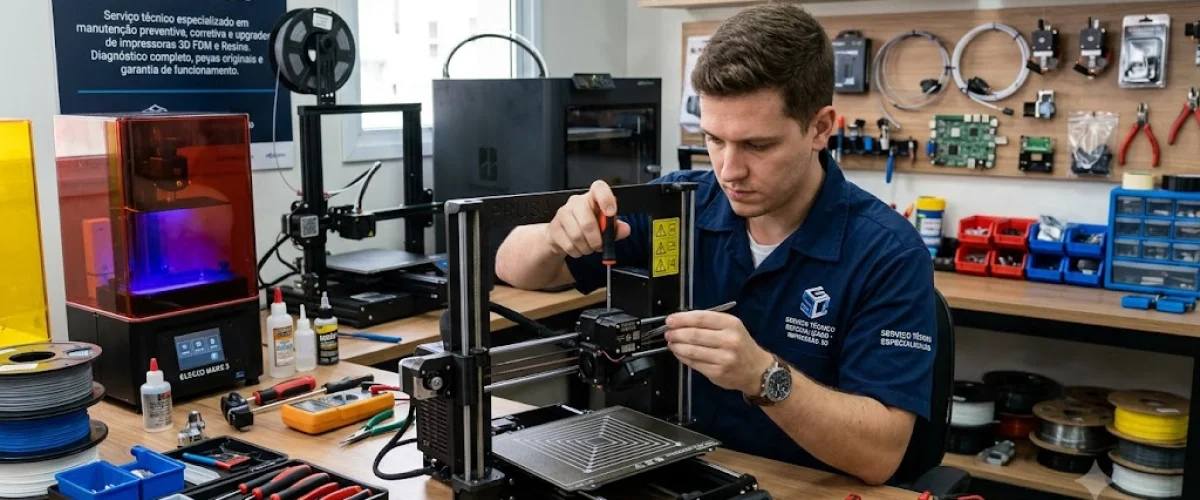 Manutenção e Conserto de Impressoras 3D